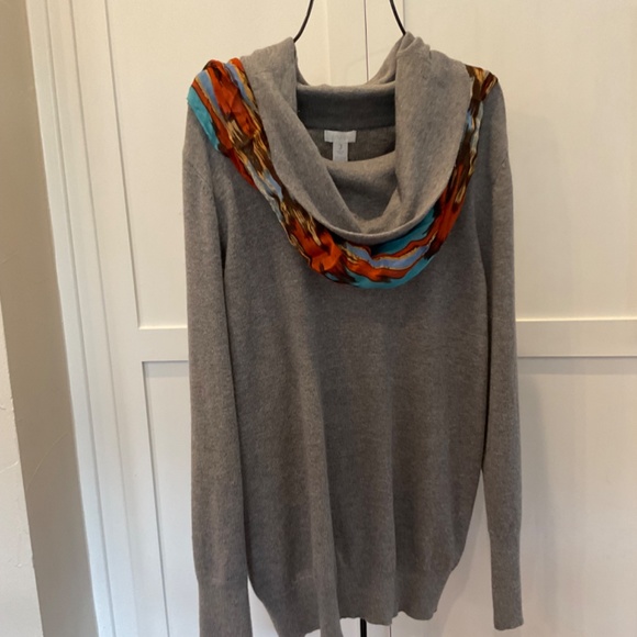 CHICO’S SOFT  GRAY SWEATER W/COWL NECKLINE  3 XL 14/16 NWT - Picture 9 of 10